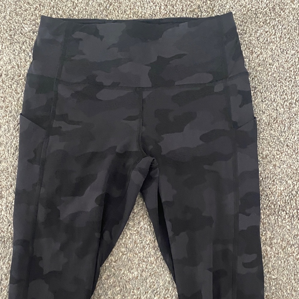 lululemon athletica Black Camo Leggings